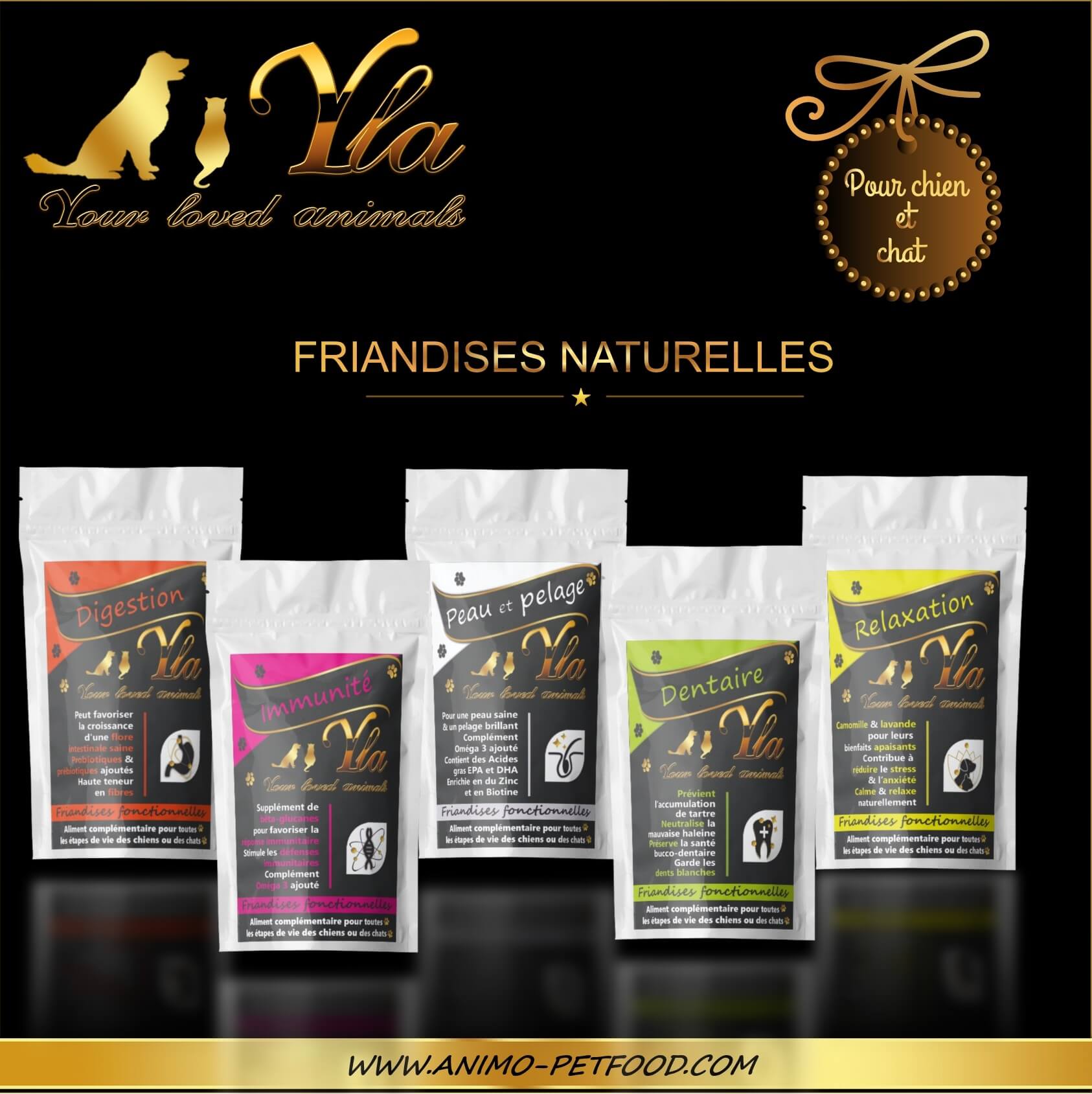 friandises naturelles chien chat